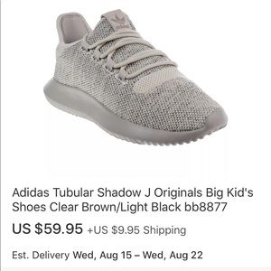 Adidas tubular Shadow sneakers in 6K or 6C